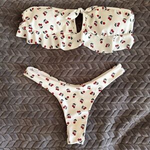 Cherry Print Bikini Set